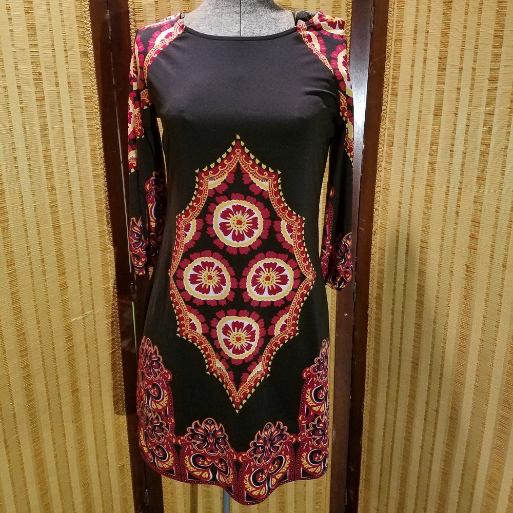 INC vintage pattern dress.